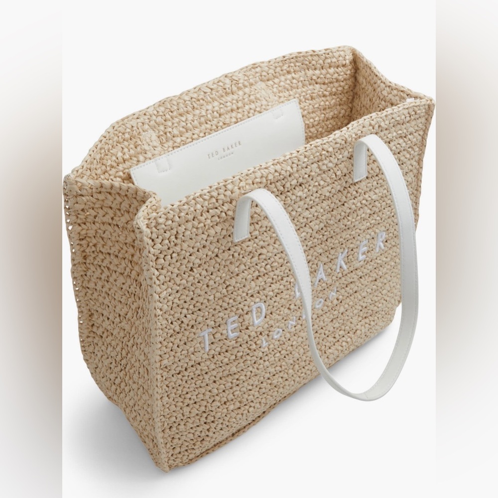 Ted Baker London Skye Straw Tote Bag. New with Tags.